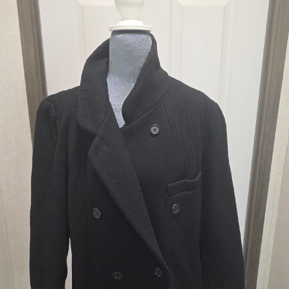 Ashley Scott Black Women's Trench Coat - Picture 7 of 11